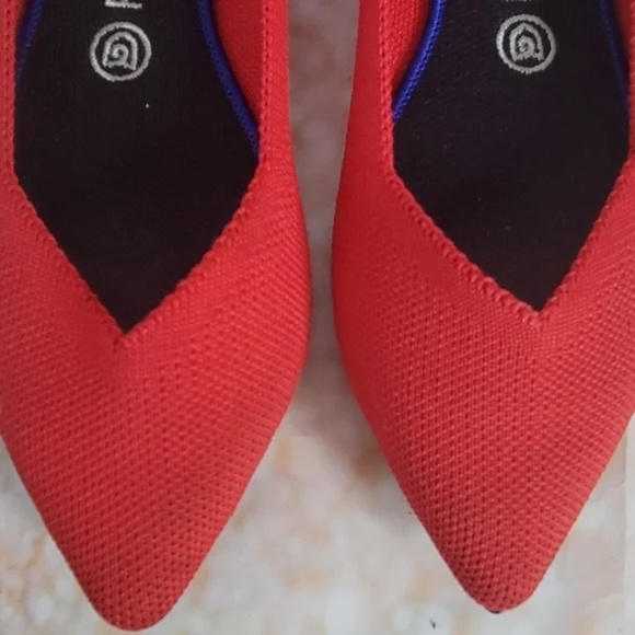 Rothy's The Point Chilli Red Woman 8 Flats - Picture 8 of 9